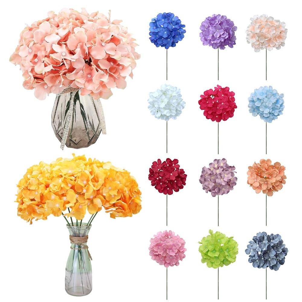 With Stem Hydrangea Dyed Edged Chrysanthemum New Simulation Flowers  Valentine's Day Gift