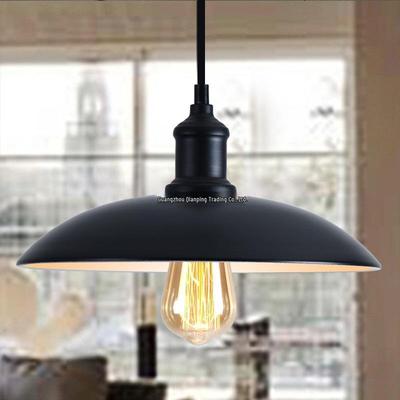 Nordic Loft Retro Industrial Pendant Light - Creative Wrought Iron Single Head Lampshade for Cafe and Bar