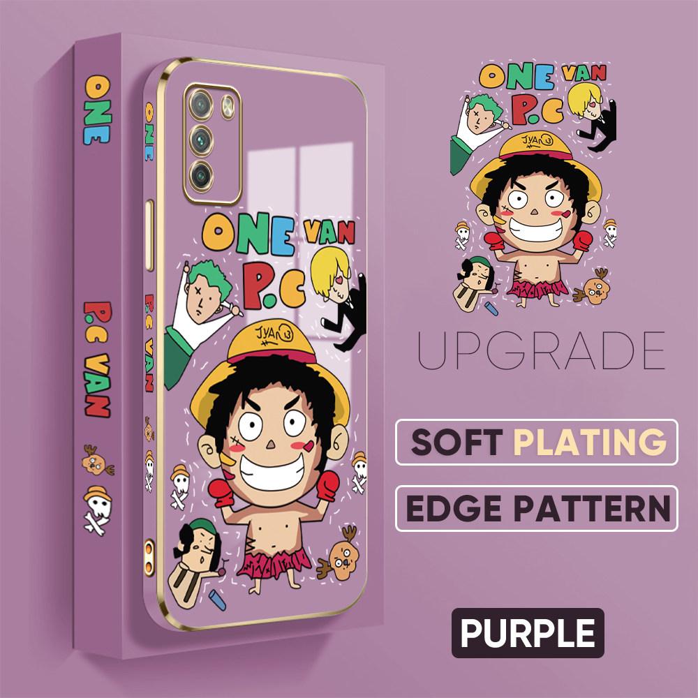 Modele de imprimare colorate Carcasă cu model cu margine pătrată Carcasă placată pentru telefon Carcasă de lux placată pentru telefon moale pentru Huawei Honor Xiaomi Redmi