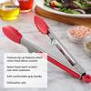 13.4 Inch Soft Grip Nylon Tongs Stainless Steel Heat Resistant Cooking Utensils Nonstick Dishwasher Safe Kitchen Tools