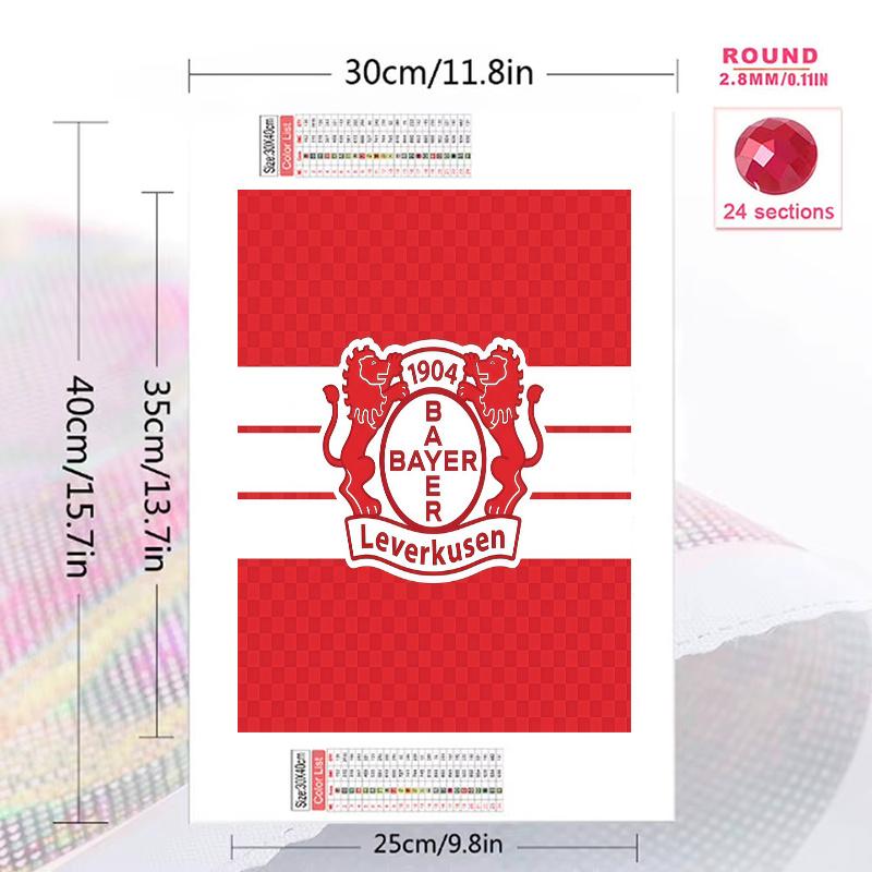 Bayer 04 Leverkusen 100% Round Full Drill 5D DIY Diamond Painting Embroidery Cross Stitch Rhinestone Décor