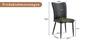 2 Pure Black, Modern Design Dining Chairs, Available In Several Colors, 89 Cm High, Black PU Chair Set, Suitable for Office, Restaurant Etc.