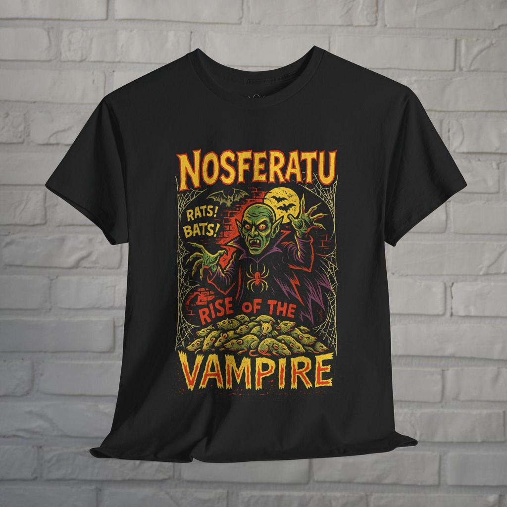 Nosferatu Comic Shirt Vampire Horror Tee Black Tee Dracula Comic Shirt Vintage Horror Style Creepy Tee Gift For Horror Fan