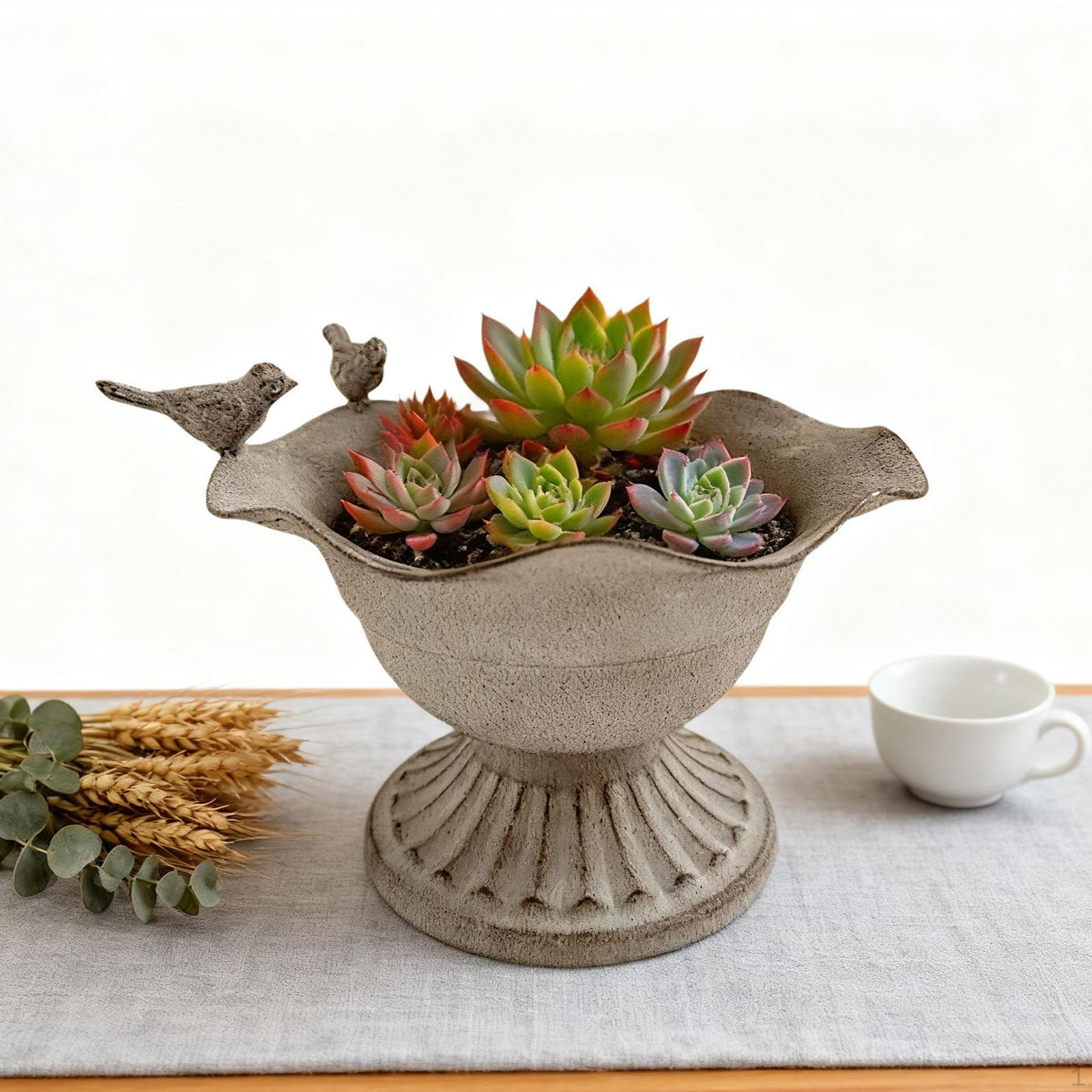 

Flower Urn Vase Trumpet Planter Elegant Wedding Centerpieces Metal Flowers for