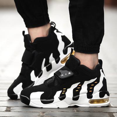 Men's Trend Air Cushion Basketball Shoes with Shock Absorption and High-quality Sports Shoes for Running