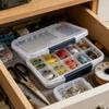 Spoon Hook Baits Organizers Tray Flying Fishing Tackle Waterproof Fly Storage Box Fishing Tackle Box with Sponge Pad