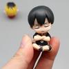 4pcs Haikyuu!! Anime Figure Gk Sleep Q-version Twisted Egg Cute Desktop Decoration Pvc Model Action Doll Statue Toychristmasgift