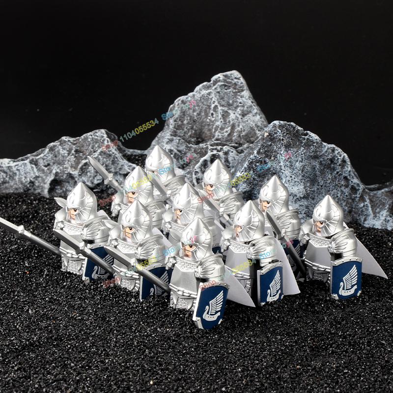 Movie Series Orc Uruk-hai Army Action Figures Mini Bricks Doll Assemble Building Blocks MOC DIY Toys for kid gift