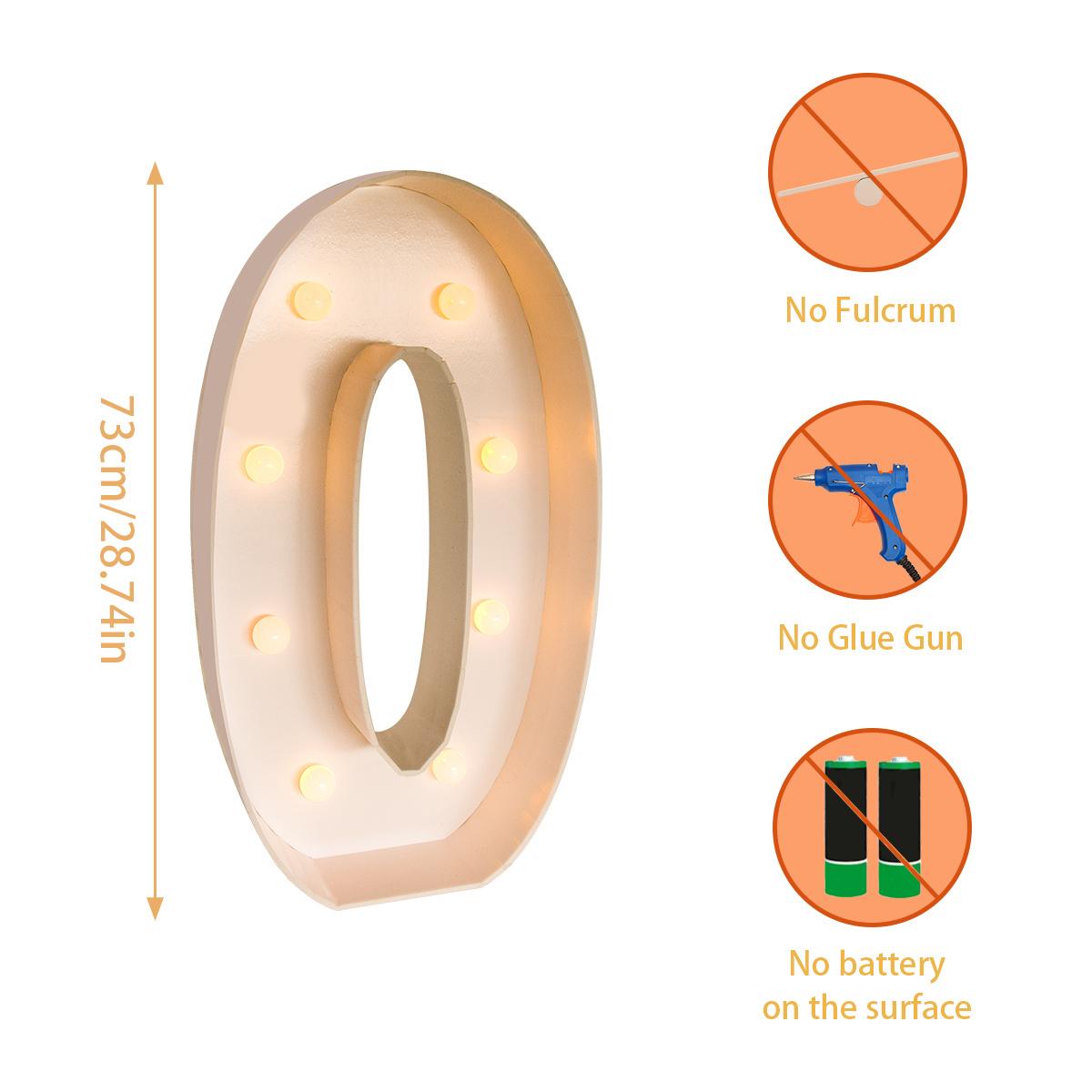 

73 см гигантская фигура дня рождения коробка для наполнения воздушными шарами с подсветкой 1-й день рождения декор цифра 30 40 50 рамка для воздушных шаров декор на годовщину warm white