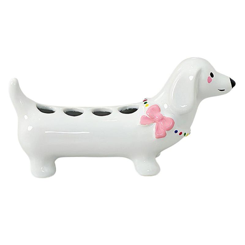 ABKY-Dachshund Toothbrush Holder Storage Rack Bathroom Sink Washstand Toothbrush Base Decoration
