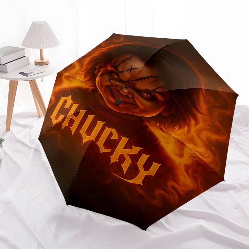 

Chucky Doll Umbrella: Automatic Opening/Closing, Foldable Design, 8-Bone Frame, Outdoor Use, Ideal Gift for Fans and Travelers0104344a