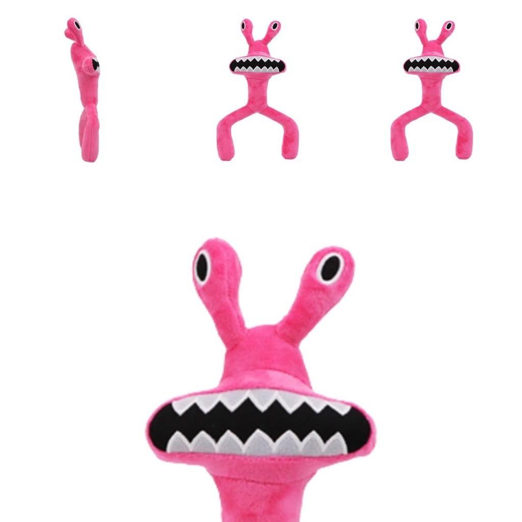 Roblox Rainbow Friends Pinker Frosch Plüschtier Weiche und Quetschbare Stoffpuppe für Kinder und Babys