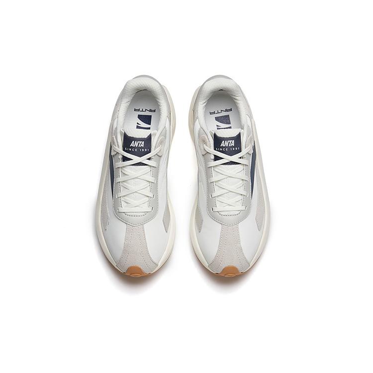 New Anta Icing Cushioning Anti-Slip And Wear-Resistant Low-Top Sports Casual Shoes Women's White Gray Blue Brown 922358856-5
