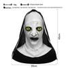 Maska Masquerade - Hełm Zakonnicy z Otwartymi Ustami - Straszna Twarz Ducha na Imprezę Halloweenową