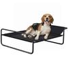 Raised Pet Bed with Slope Headrest, Washable Breathable Mesh, Foot Pads, for Small, Medium Dogs, 91 X 69 X 29cm
