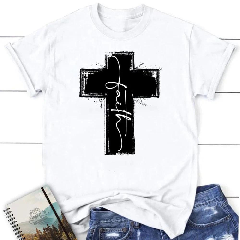 Christian T Shirts Faith Cross T Shirt Blessed T Shirt Bible T Shirt S