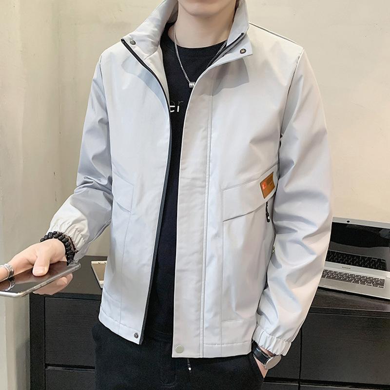 

Men s Windproof Stand-up Collar Casual Sports Jacket XXXXXL чорний
