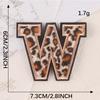 Embroidery Label Leopard Print English Alphabet Cloth Label Clothes And Hats Hand Account Diy Patch Accessories Embroidery Stickers Cloth Stickers