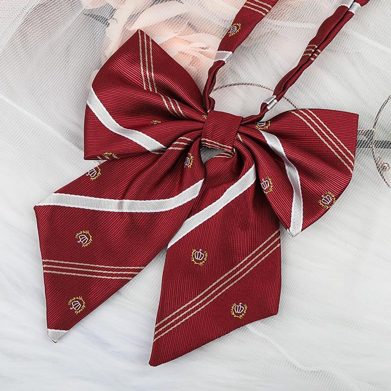 

Jk Japanese Plaid Korean Version Of Collar Flower Graduate Female Collar Flower College Wind Streamer Jk Bow Shirt Accessories Sailor Suit