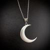 Crescent earrings mysterious gothic jewelry moon witch celtic pagan viken moon god moon phase witch goddess fashion woman gift
