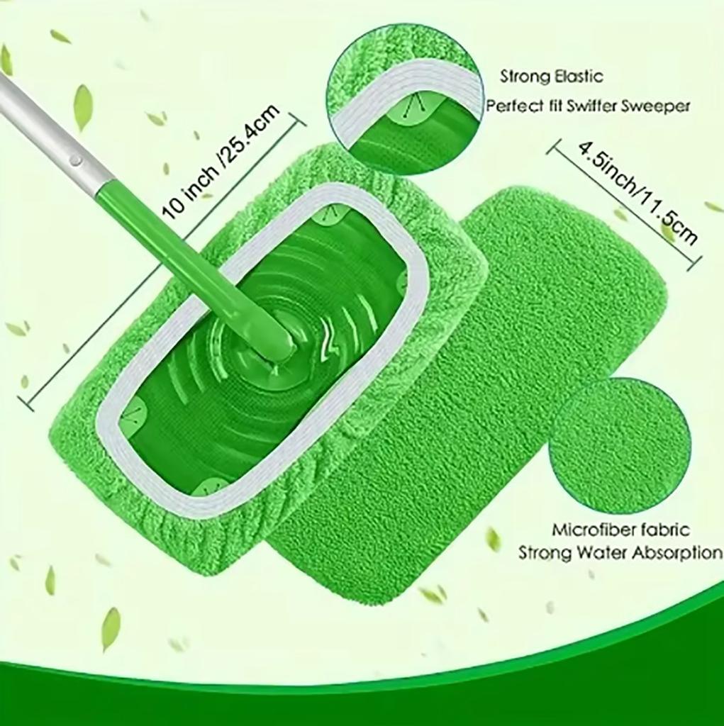 3 Stück Mikrofaser Reinigungsmopp Ersatzpad Flachbodenmopp Tuch Waschbar Und Langlebig Ersatzmopp Tuch Reinigungszubehör