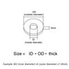220/400Pcs M3 M4 M5 M6 M8 M10 M12 Plastic Nylon Flat Washer Plane Spacer Insulaton Gaskte Washer Nylon Gasket Ring Kit