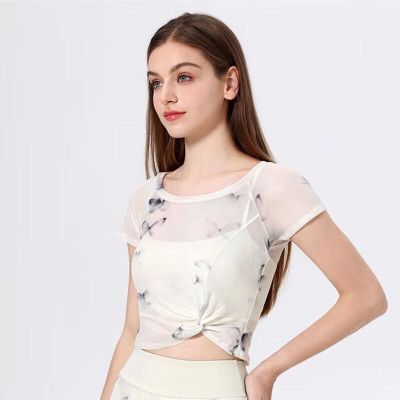 WEZHO Women s Mesh Yoga Sports T-Shirt