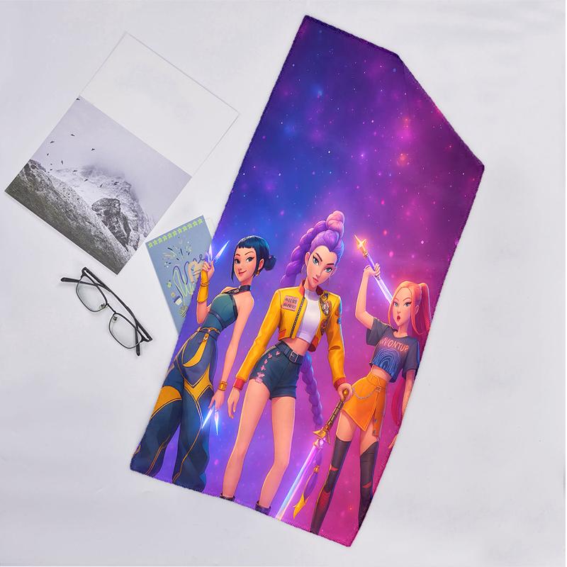 Kpop Hunter Fashion Beach Towel: Ideal for Summer Adventures Soft, absorbent and quick drying suitable for swimming and bathing