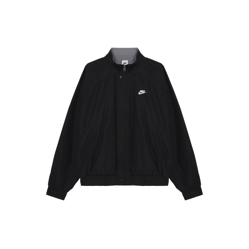 Nike Club Futura Loose Comfortable Simple Jacket Men Jacket Black White FZ0657010
