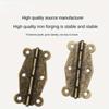 20 szt. Mini zawiasów do drzwi w stylu vintage w kolorze złotym, srebrnym i brązowym, zawiasy do dekoracji szafek, szuflad i szkatułek na biżuterię
