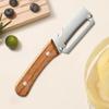 1PC Stainless Steel Peeler Wooden Handle For Peeling And Slicing Fruits And Vegetables Durable And Smooth Operation