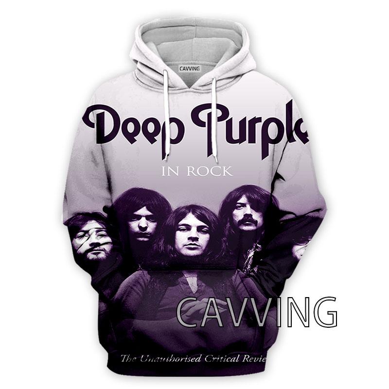 CAVVING 3D Printed Deep Purple Band Hoodies Hooded Sweatshirts Harajuku Tops Clothing for Women/men