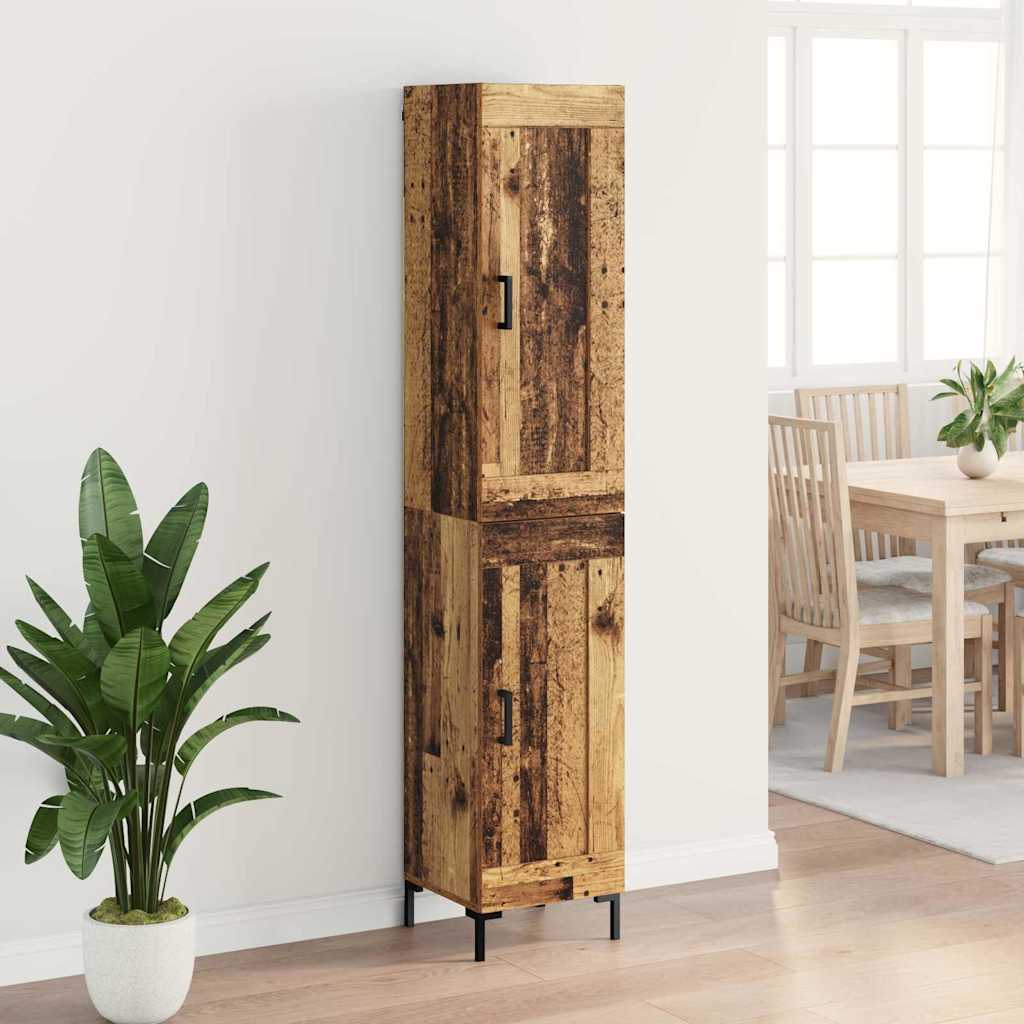 Highboard Reclaimed Wood 34.5 x 34 x 180 cm Particleboard