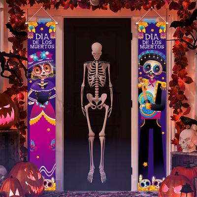 Mexico Halloween Day Of The Dead Party Decoration Arrangement Couplet Scene Arrangement Flag Customization