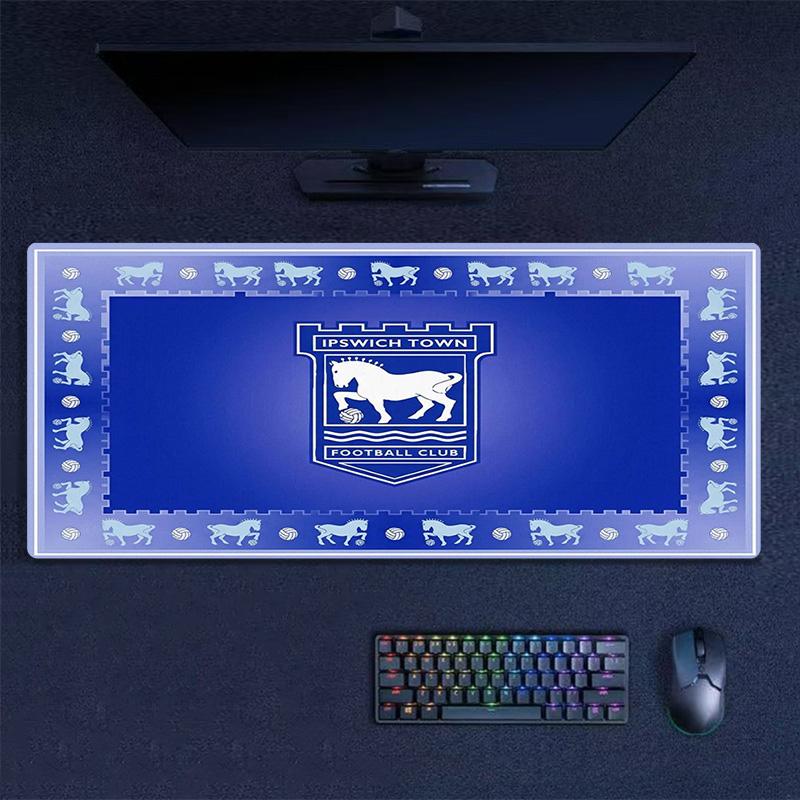 Ipswich Town FC Color Mouse Pad Large Gaming Table Cushion Non-slip Laptop Tablet Big Mousepad XXL Mat Mini PC Playmat With Lock edge