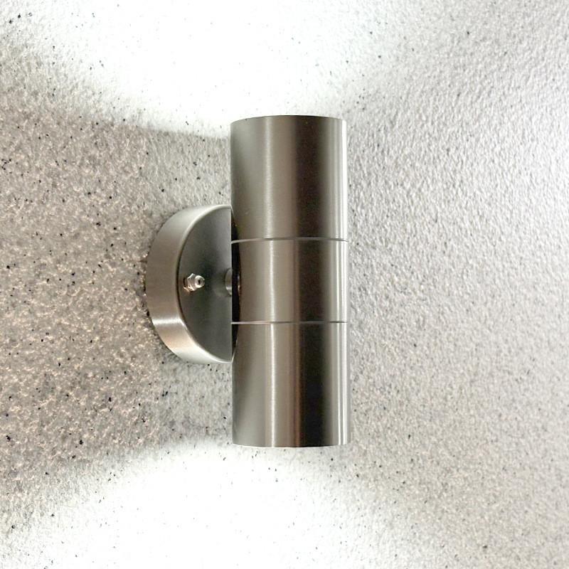 Modern Stainless Steel Outdoor Wall Light With Waterproof Design And Dimmable Led For Garden And Porch Lighting