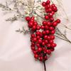 Festivals Supplies Wedding Home Flower Branch Artificial Pine Cone Red Berry Bouquet Bubble