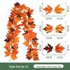 Autumn Decorative Artificial Green Maple Leaf Wall Hanging for Halloween and Christmas