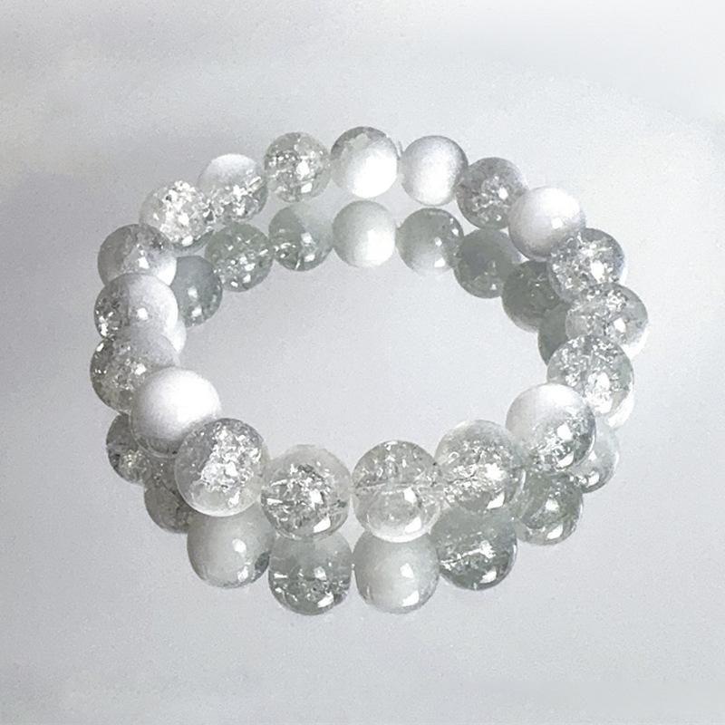 Zibo farbige Glasur Armbänder: Hochwertige, leichte Luxus-Kristallperlen im neuen chinesischen Stil mit Dezhen-Keramik.