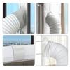 ABS Air Conditioner Exhaust Hose Connector Replacement Round/Square Shaped Exhaust Pipe Interface Exhaust Duct Hose Adapter