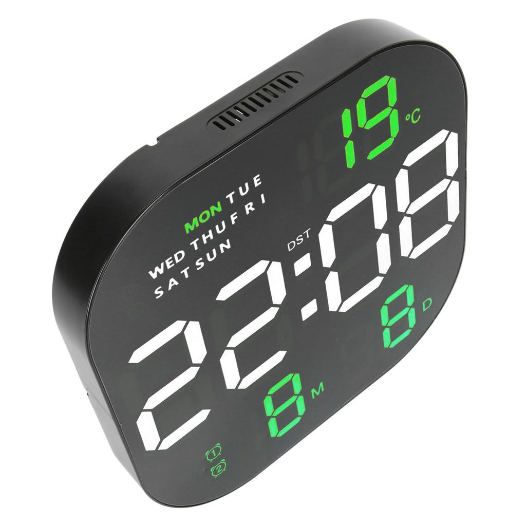 Digital Clock Large Screen LED USB 5V Remote Multifunctional Temperature Month Display Luminous