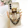 For Samsung Galaxy A57 A37 A17 5G Case SM-A176B SM-A376B SM-A576B Shockproof Cover Letter Crown Soft Funda For Samsung F17 Coque