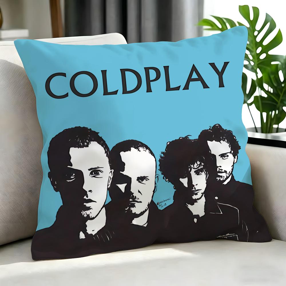 Pop Coldplay Cushion Cover Cushion Cover Set 4Pcs 50X50 45X45 40X40 Pillowcase Decorative Sofa Home Decor
