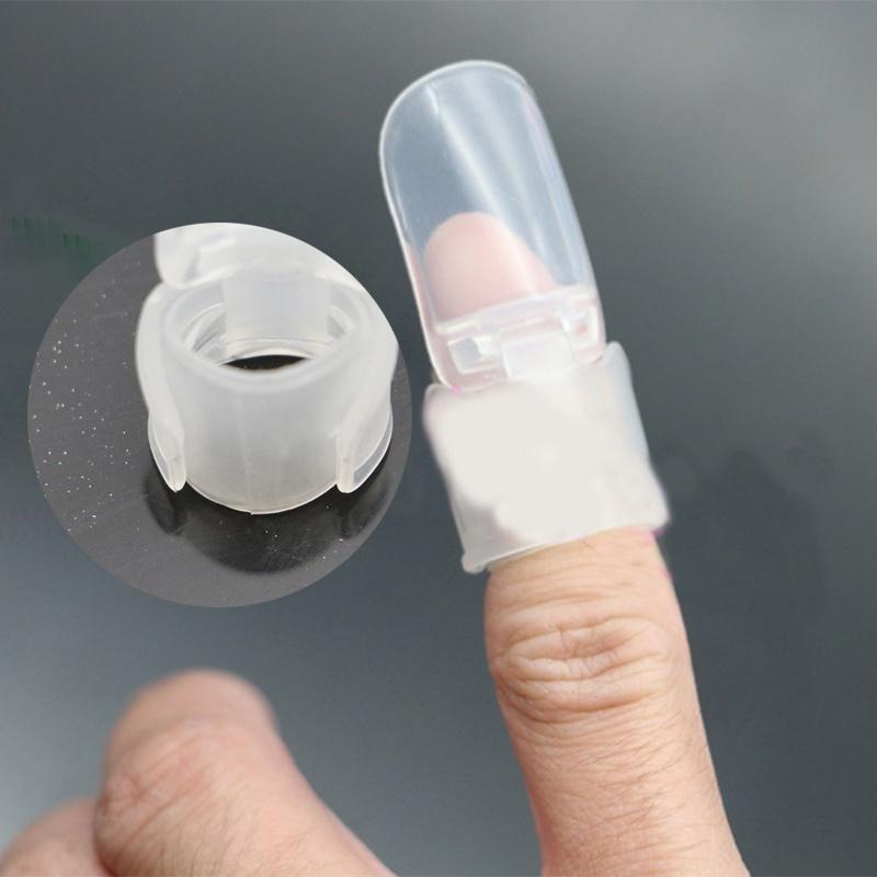 10PCS Manicure Finger Nail Art Design Tips Cover Polish Shield Protector Clip
