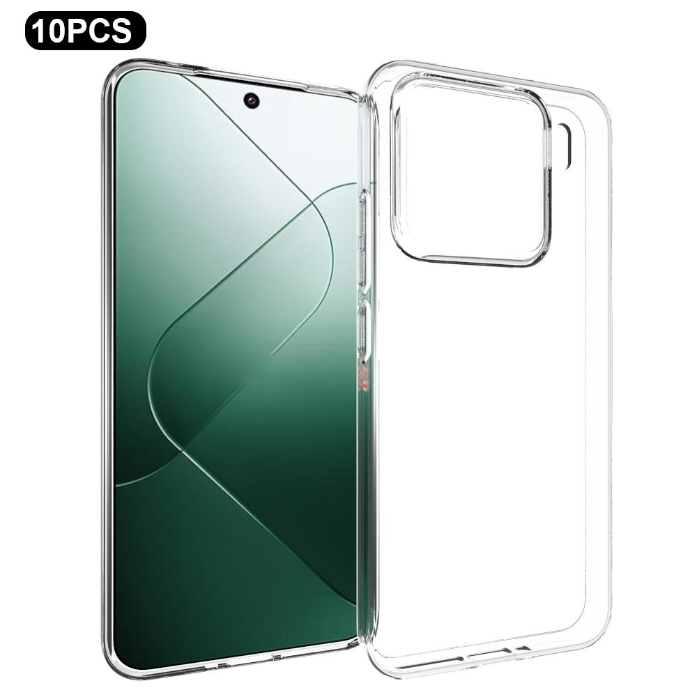 

10Pcs/Pack For Xiaomi 15 Clear Case Watermark-Free TPU Protective Cover A