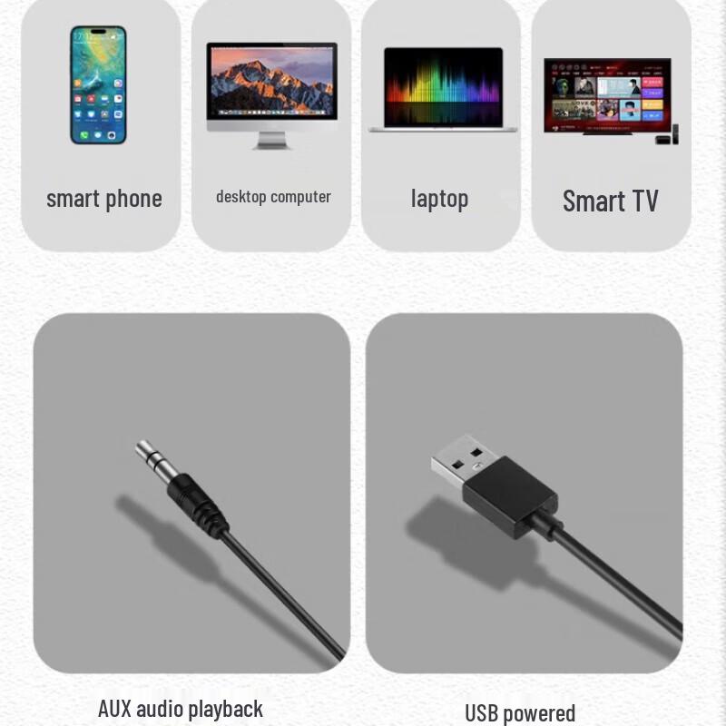 Jinhe Tian M23 USB Powered Desktop Soundbar Speaker