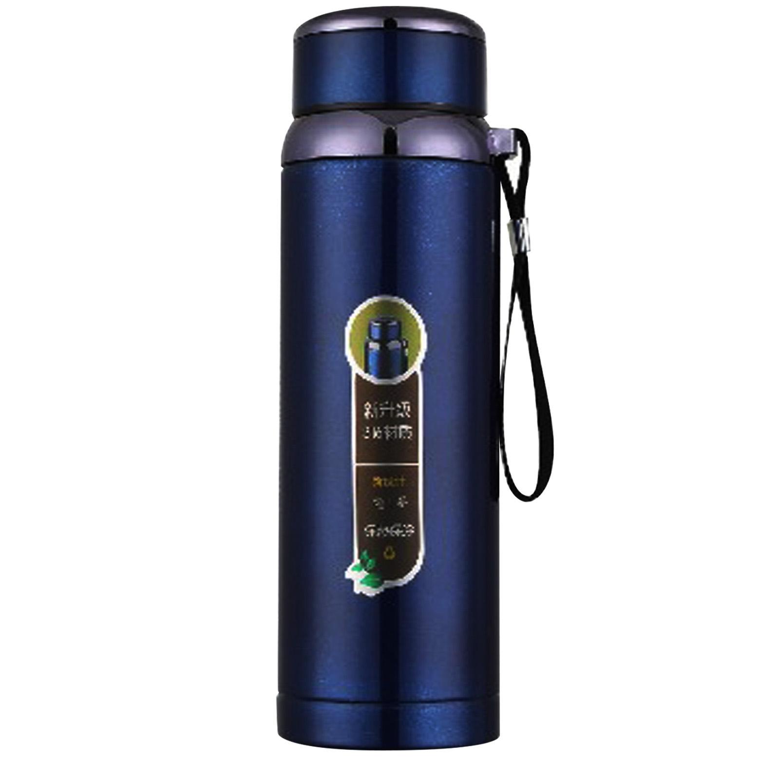 1000ml Insulated Bottle Wide Mouth Stainless Steel Insulated Tea Bottle with Removable Filter for Office Stainless Steel