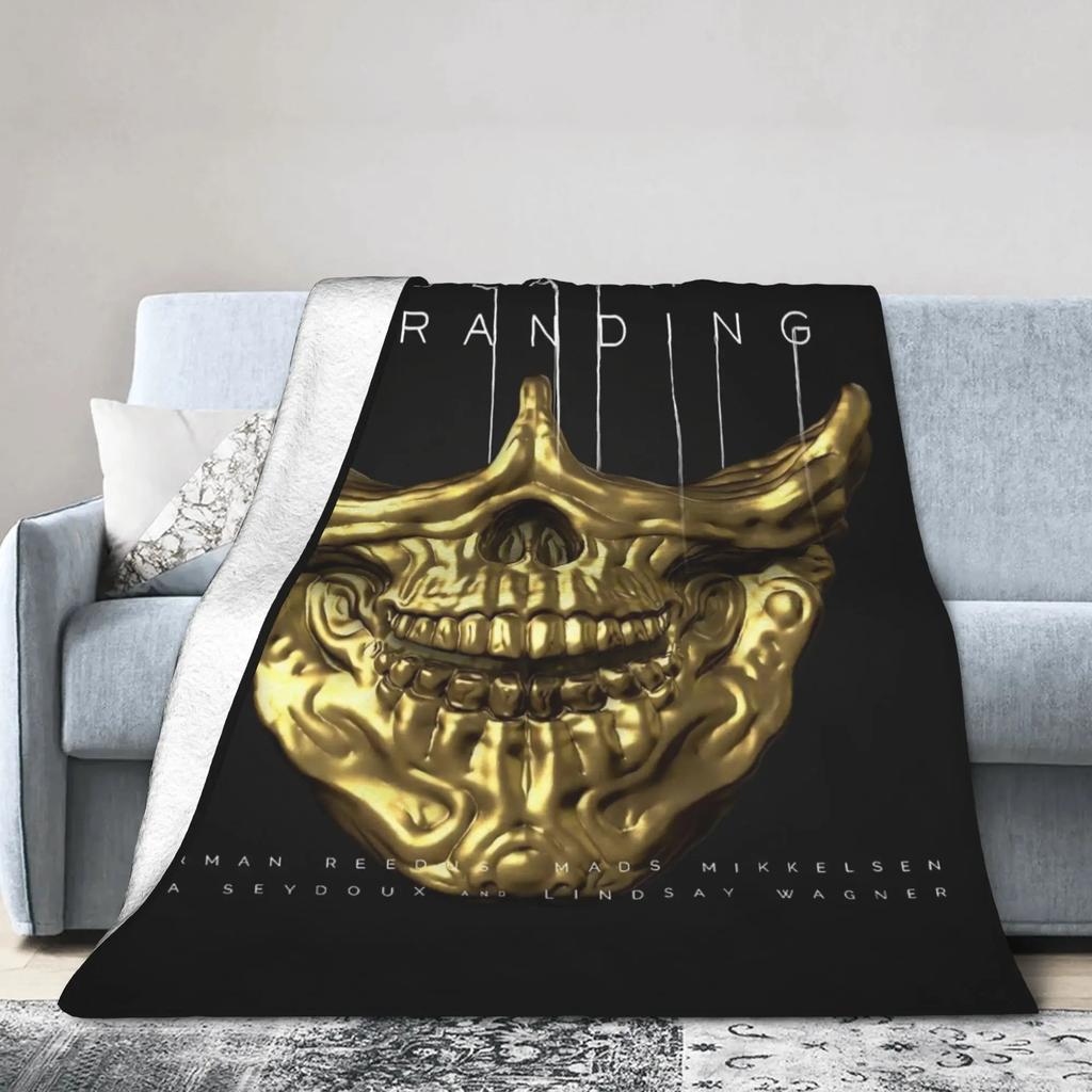 Death Stranding Plush Blanket for Kids and Adults  Soft Flannel Throw Blanket for Bedroom Custom DIY Quality Bedspread Gift