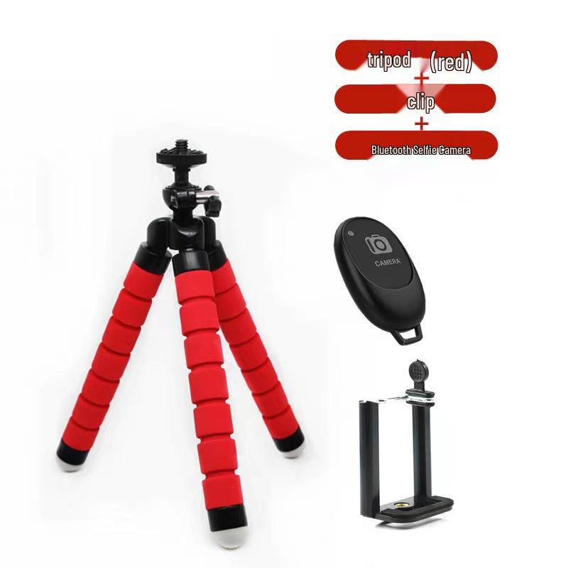 Octopus Sponge Desktop Tripod - Portable Phone Holder for Live Streaming and Video Shooting