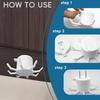 Kitchen Under Cabinet Utensil Hanger Rotatable Kitchen Storage Hooks Rotating Kitchenware Hook Under Cabinet For Towel Bag